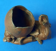 Antique Art Nouveau Style Bronze Sculptural Inkwell (1880s-1920s)