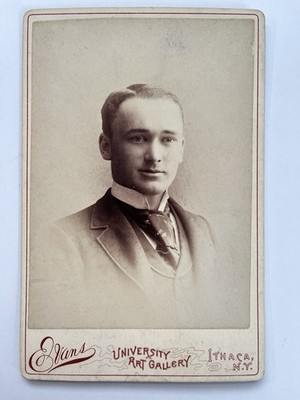 Cabinet Photograph Antique 1900 From Cornell University Art Gallery E.D.Evans  N