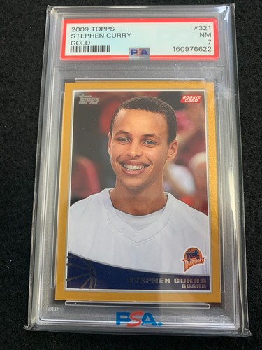 Stephen Curry [Gold] #321 2009 Topps card