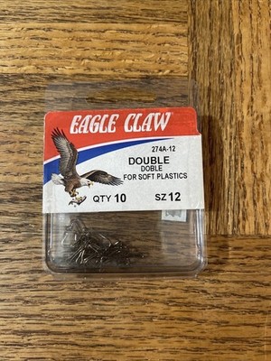 Eagle Claw Double Hook Size 12 ( Qty 10 ) - J11