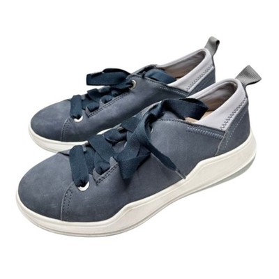 Romika Blue Suede Leather Lace Up Comfort Sneakers Women's Size 6US