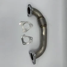 HIGH FLOW HD Driver Side Exhaust Up Pipe 2001-2016 GMC Chevy Duramax Diesel 6.6L