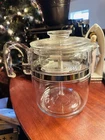Vintage 7759 B Pyrex 9 Cup Glass Percolator Coffee Pot Flame Ware Complete Set