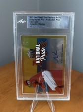 2021 Leaf Metal Draft National Pride Clear Gold 1/1 Alejandro Hidalgo Auto