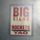 2003-04 Fleer Platinum Basketball Big Signs #11BS Yao Ming Houston Rockets NMMT