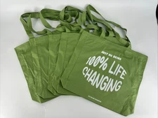 LOT OF 5 Cotton:On Foundation Tote Bag "100% Life Changing" Reusable Grocery NEW