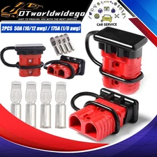 50A/175A Battery Quick Connector Kit Plug Connect Disconnect Winch Trailer