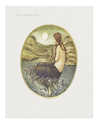 �therische G�ttin Wandkunst Dekor im Vintage-Stil Goddess Wall Art