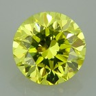 round brilliant cut fancy intense yellow diamond 0.31ct natural loose diamonds