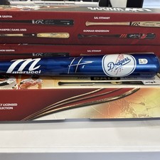 Freddie Freeman Signed 33 Marucci Los Angeles Dodgers Bat Bunkers Fanatics COA