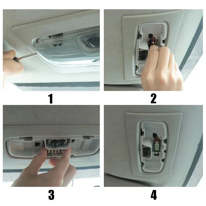 Luz LED para Ford Fiesta MK7 MK8 2008-2021 lámpara interior arranque Foto 2 de 4