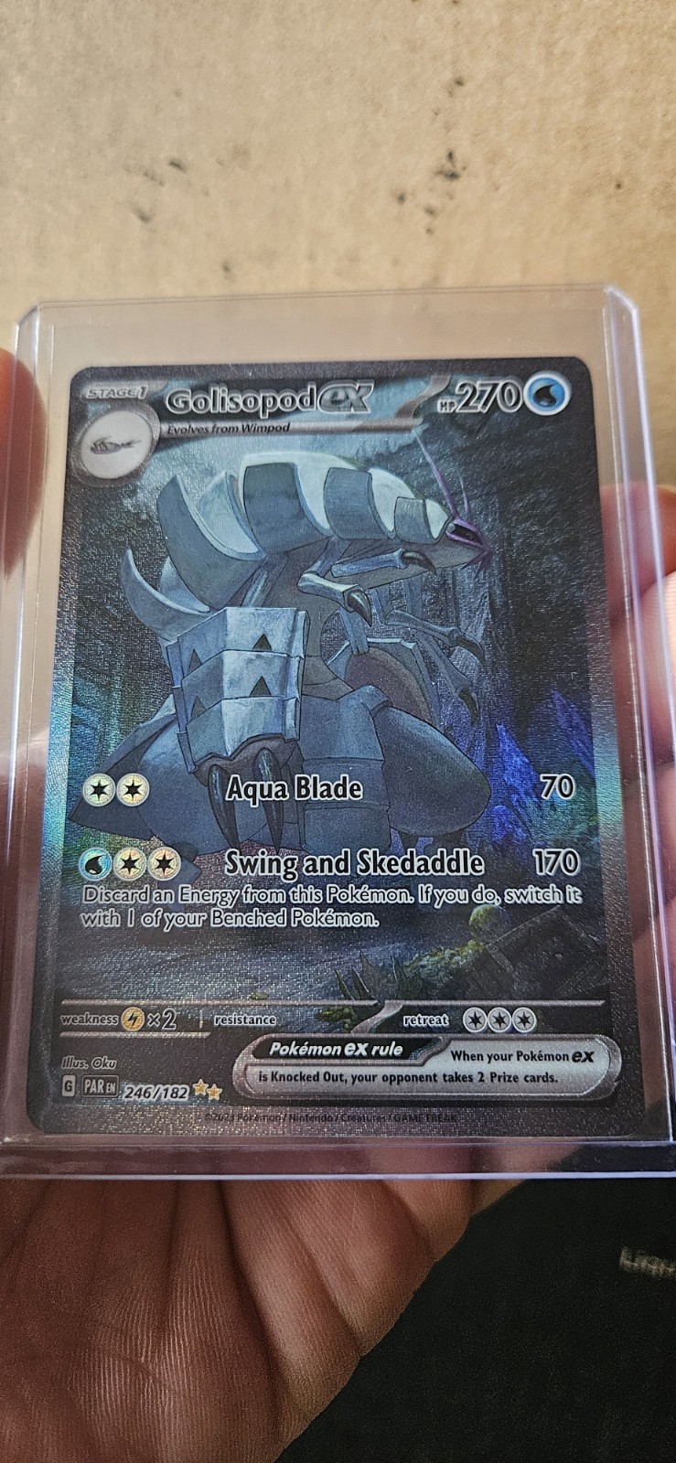 (NEAR MINT) Golisopod EX 246/182 Special Illustration Rare