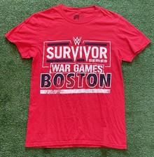WWE Authentic Survivor Series War Games Boston 2022 Red T-Shirt Adult Small