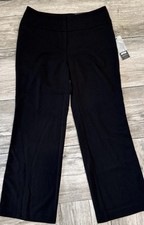 2016 Apt 9 Modern Essentials Black Dress Pants Curvy Trouser Pant Size 4PS