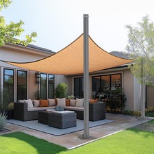 Create Instant Shade Anywhere - 10ft Steel Pole for Patio Deck
