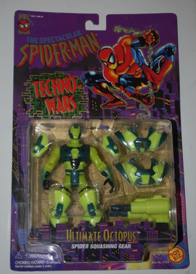 Ultimate Octopus Vault Guardsman Error-Spider-Man Techno Wars-MOC Toy Biz