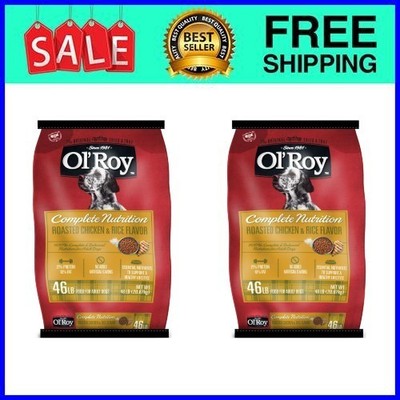 Ol' Roy Complete Nutrition Roasted Chicken & Rice Flavor Dry Dog Food, 2 pack