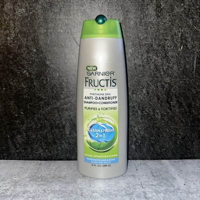 GARNEIR FRUCTIS PYRITHIONE ZINCE SHAMPOO+CONDITIONER CLEAN & FRESH 2 IN 1 13oz