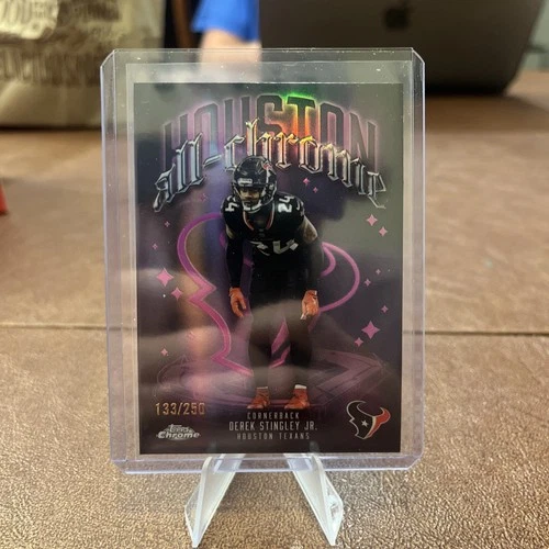 2025 Topps Chrome Derek Stingley Jr. Pink Refractor (RAW)