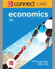 NEW Connect Access Code Card for Economics 23rd Edition McConnell, Brue, Flynn
