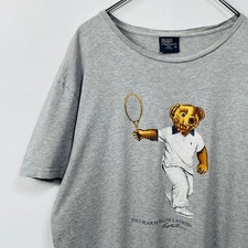 Ralph Lauren Polo Bear Men Top Tennis T-Shirt Limited Edition VHTF Popular Produ