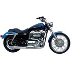 Thunderheader Chrome 2 to 1 Exhaust Megaphone Muffler 04 06 Harley Sportster XL