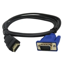 HDMI to VGA Cable Gold-Plated 1080P HDMI Male to VGA Male Active Video Adapte...