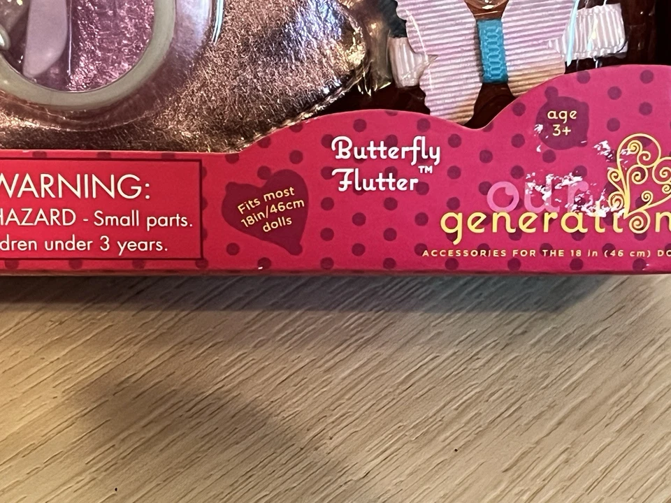 Our Generation Butterfly Flutter Hair Accessories Trendy Glasses 18 in Dolls New - Image 3 of 4