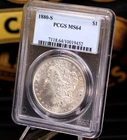 1880-S Morgan Silver Dollar PCGS MS64 💎 Blast White Luster ✨ LOT 498