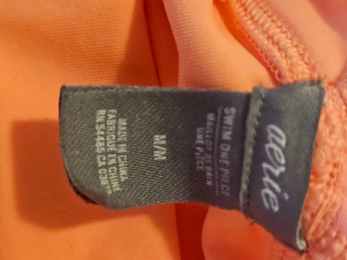 Aerie Coral One-Piece Swimsuit Women’s Size M - Picture 4 of 6