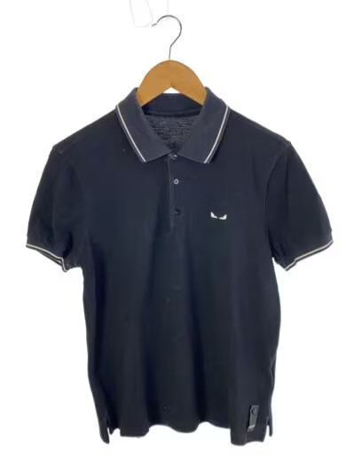 FENDI/Polo shirt/Size 46/Cotton/Black/FY0925 A4SE