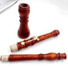 Professional wooden Oboe, German Baroque Oboe, A-415HZ, Maple wood, Brown Color