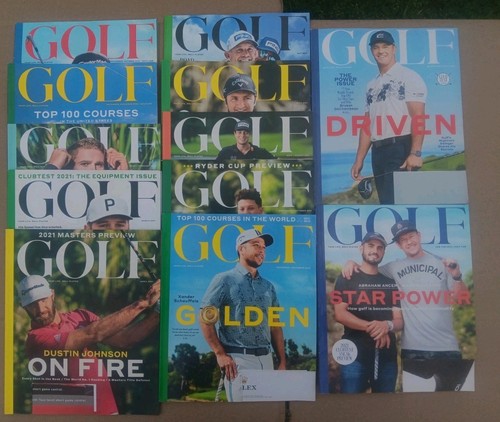 Golf Magazine Lot (12) Masters US Open PGA Rahm Mickelson Top Golf Courses Tips