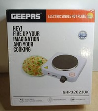 Image of Geepas GHP32021UK 1000W Single Hot Plate - White