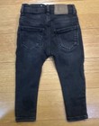 Zara Baby Ankle Jeans Black Denim 12-18 Months Solid Pattern Pockets — photo 2