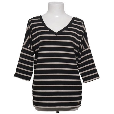 La Coca, Top, Größe: S/M, E1562, Schwarz/Beige, Baumwolle/Elasthan #hu0