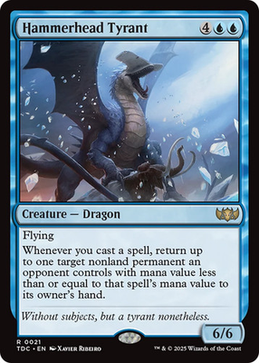 #ad MTG Hammerhead Tyrant Tarkir: Dragonstorm Commander Near Mint Magic $2.99