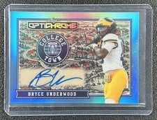 BRYCE UNDERWOOD 2026 LEAF OPTICHROME COLLEGE TOWN PRISMATIC PLATINUM AUTO 3/8