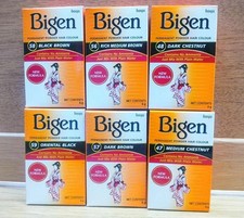 Bigen Permanent Powder Hair Dye Colour ALL COLOURS No Amonia Mix With Water