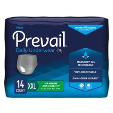 Prevail Disposable Underwear Male 2X-Large Maximum 14 Ct