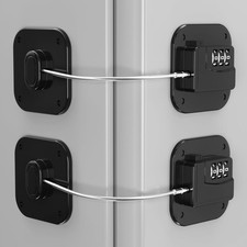 Refrigerator Lock - Heavy Duty Fridge  Cabinet Lock, Keyless Combination Loc