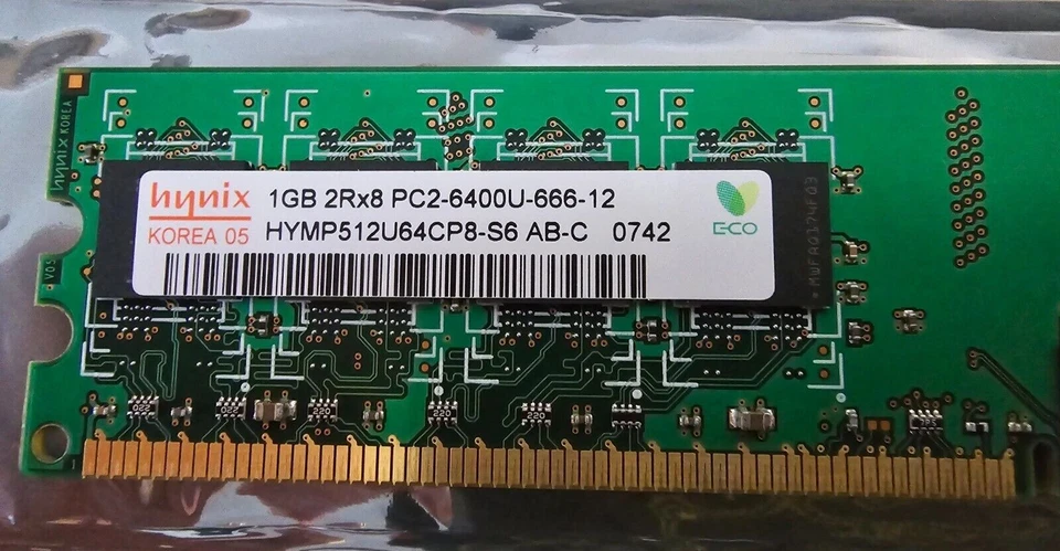 HYNIX HYMP512U64CP8-S6 PC2-6400U 16Gb Ref00311 - Image 2 of 2