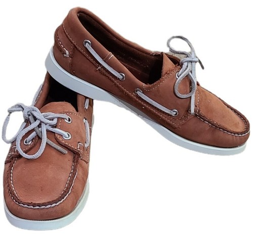 Leather Boat Deck Shoes Pre-Owned 