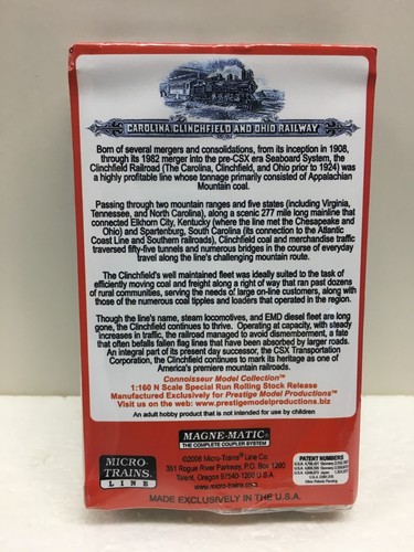 N Scale Micro Trains MTL Special Run 08-36 Clinchfield 2-Pack - Picture 3 of 3