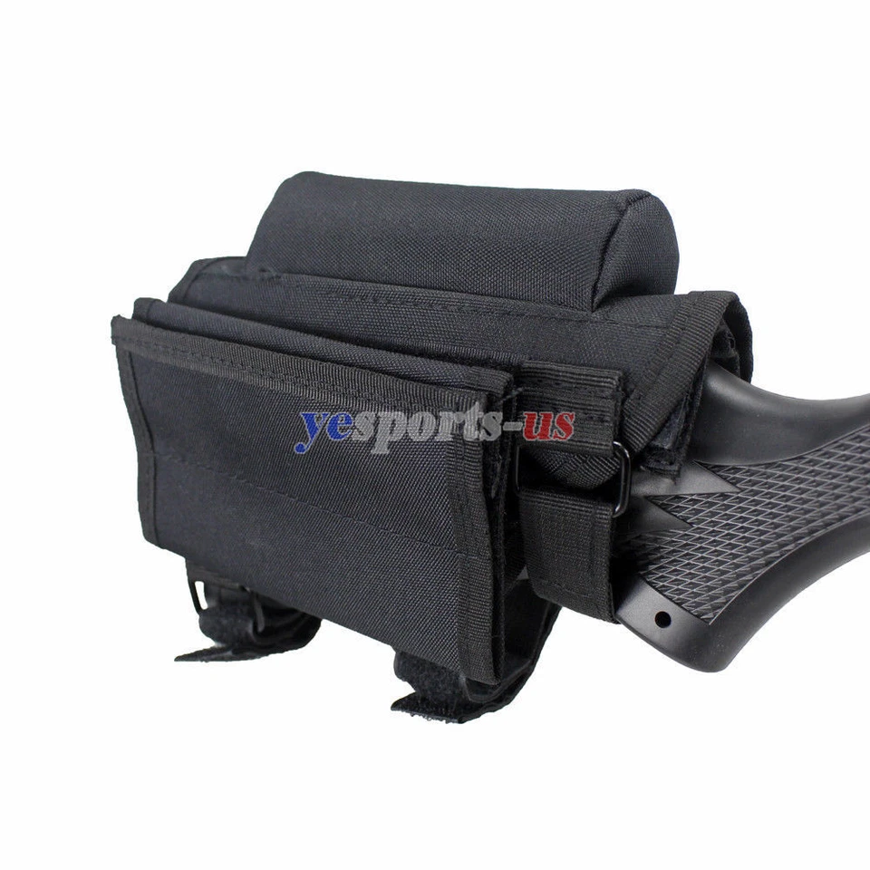 Tactical Hunting Rifle Buttstock Cheek Rest Pouch Shotgun Carrier Case Holder - Image 3 of 4