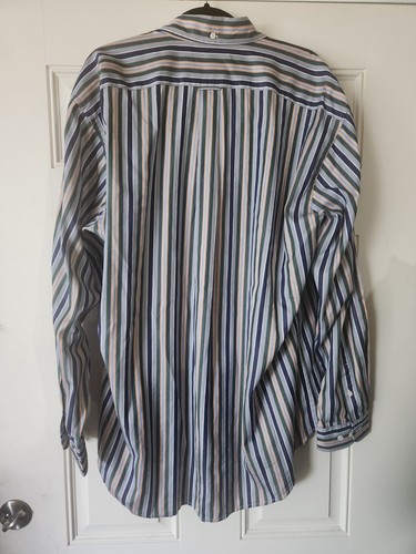 Faconnable Dress Shirt Made in USA Vintage Stripe Button Down Sport Shirt Size L - Picture 4 of 6