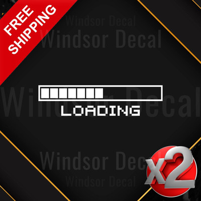 2X Loading Symbol Boost Icon Car Window Bumper Laptop Decal Sticker 5''