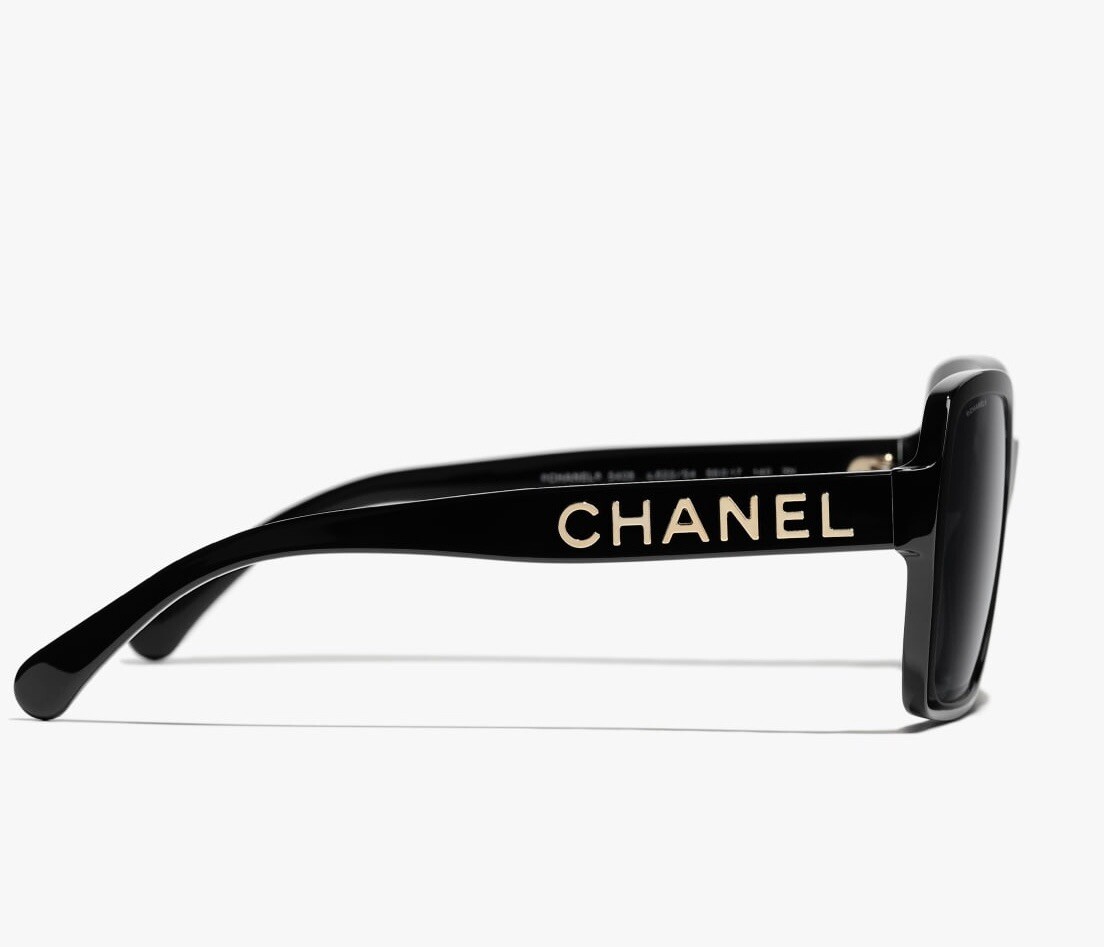 New Authentic CHANEL Sunglasses CH5408-A C.622/S4 Black With