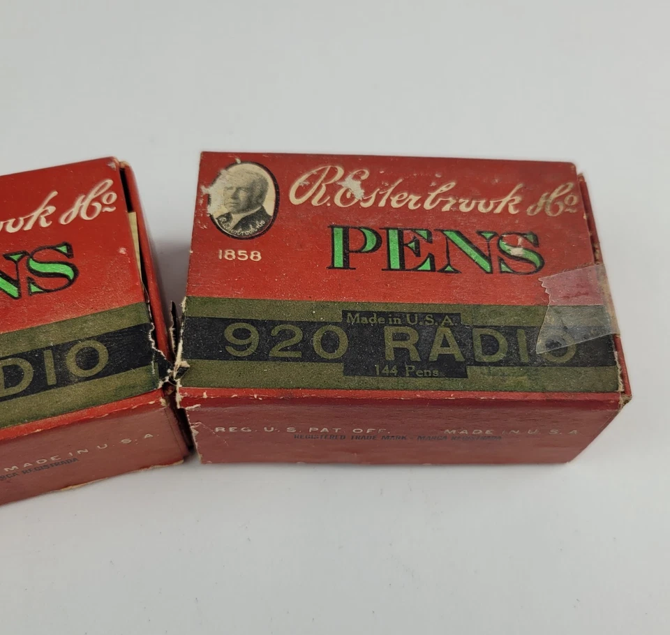R. Esterbrook & Co Lote De Colección 2 Cajas de 144 Ct Pluma Estilográfica Puntas 968 Radio Nuevo de Lote Antiguo Foto 3 de 4
