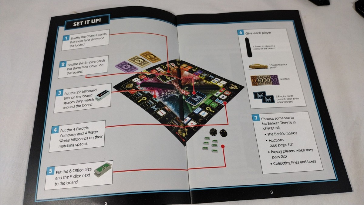 31)Monopoly EMPIRE Edition Rules, Chance & Empire Cards